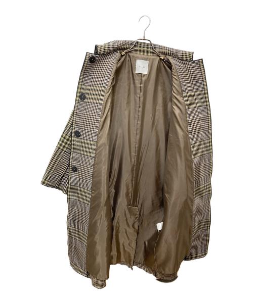 CLANE（クラネ）CLANE (クラネ) ミックスチェックステンカラーコート ベージュ サイズ:1の古着・服飾アイテム
