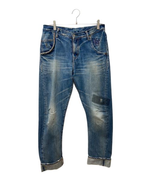 Hysteric Glamour（ヒステリックグラマー）Hysteric Glamour (ヒステリックグラマー) スタッズデニムパンツ インディゴ サイズ:Sの古着・服飾アイテム