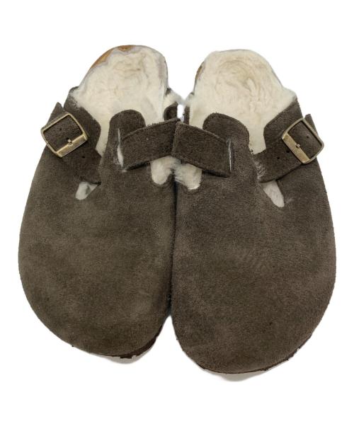 BIRKENSTOCK（ビルケンシュトック）BIRKENSTOCK (ビルケンシュトック) BOSTON SHEARLING チャコールグレー サイズ:37の古着・服飾アイテム