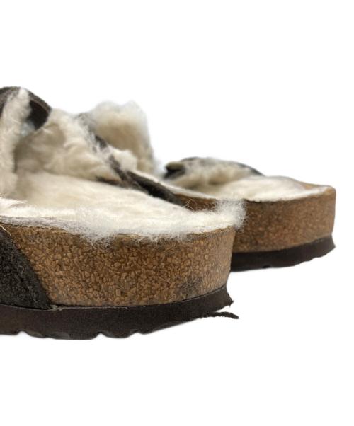 BIRKENSTOCK（ビルケンシュトック）BIRKENSTOCK (ビルケンシュトック) BOSTON SHEARLING チャコールグレー サイズ:37の古着・服飾アイテム