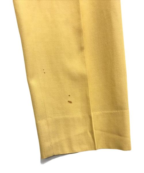 COMME des GARCONS HOMME（コムデギャルソン オム）COMME des GARCONS HOMME (コムデギャルソン オム) 90’sウールギャバツータックスラックス イエロー サイズ:Sの古着・服飾アイテム