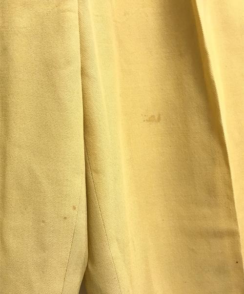 COMME des GARCONS HOMME（コムデギャルソン オム）COMME des GARCONS HOMME (コムデギャルソン オム) 90’sウールギャバツータックスラックス イエロー サイズ:Sの古着・服飾アイテム