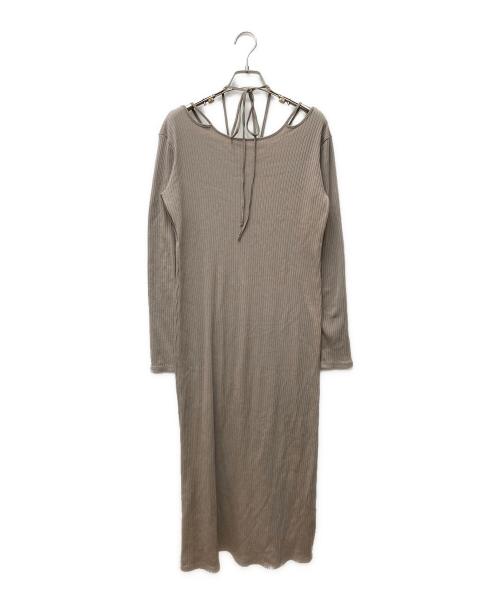 MURRAL（ミューラル）MURRAL (ミューラル) Ivy long sleeve dress ベージュ サイズ:１の古着・服飾アイテム