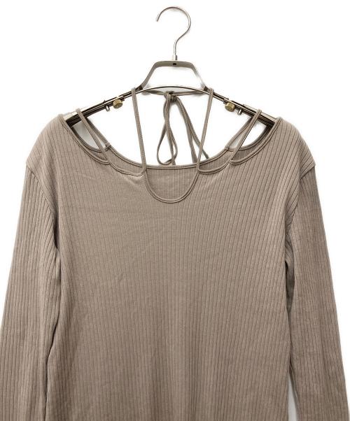 MURRAL（ミューラル）MURRAL (ミューラル) Ivy long sleeve dress ベージュ サイズ:１の古着・服飾アイテム