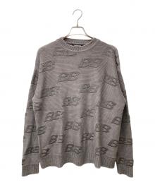 BALENCIAGA（バレンシアガ）の古着「BBロゴニットセーター」｜グレー