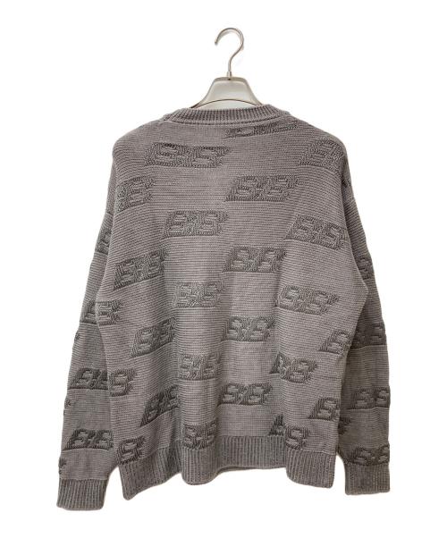 BALENCIAGA（バレンシアガ）BALENCIAGA (バレンシアガ) BBロゴニットセーター グレー サイズ:Mの古着・服飾アイテム