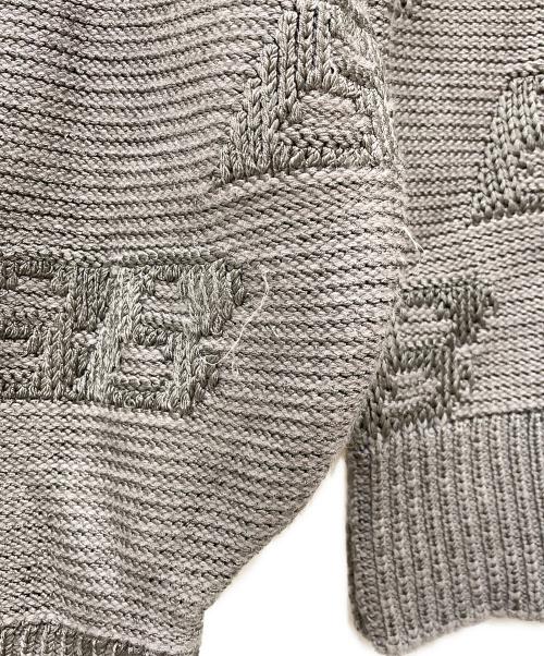 BALENCIAGA（バレンシアガ）BALENCIAGA (バレンシアガ) BBロゴニットセーター グレー サイズ:Mの古着・服飾アイテム