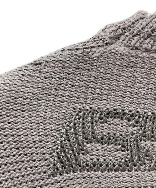 BALENCIAGA（バレンシアガ）BALENCIAGA (バレンシアガ) BBロゴニットセーター グレー サイズ:Mの古着・服飾アイテム