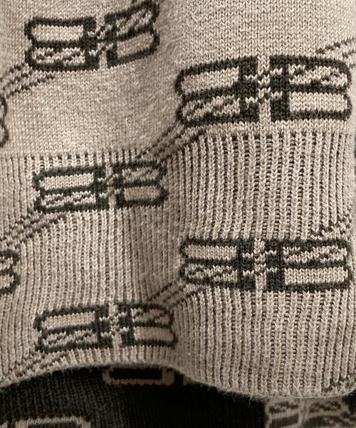BALENCIAGA（バレンシアガ）BALENCIAGA (バレンシアガ) BBモノグラムニット ブラウン サイズ:Mの古着・服飾アイテム