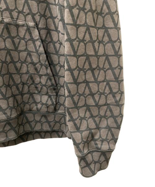VALENTINO（ヴァレンティノ）VALENTINO (ヴァレンティノ) トワル イコノグラフプリントパーカー ブラウン サイズ:Mの古着・服飾アイテム