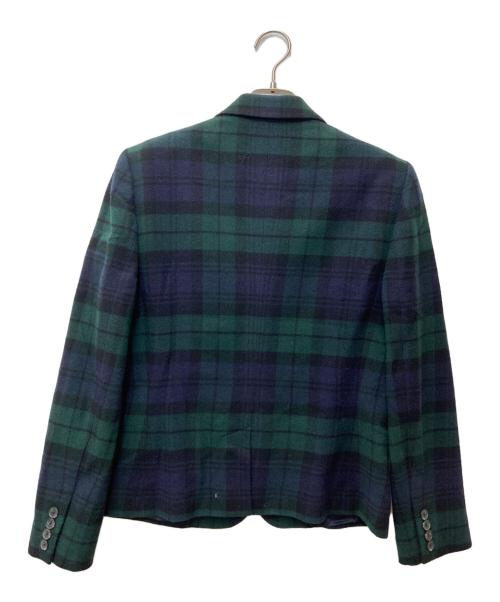 POLO RALPH LAUREN（ポロ・ラルフローレン）POLO RALPH LAUREN (ポロ・ラルフローレン) ブラックウォッチ エンブレムテーラードジャケット グリーン サイズ:SIZE 6　165/92Aの古着・服飾アイテム