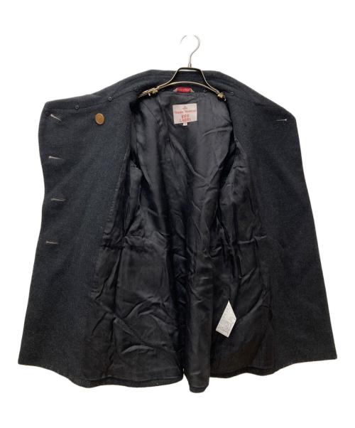 Vivienne Westwood RED LABEL（ヴィヴィアンウエストウッドレッドレーベル）Vivienne Westwood RED LABEL (ヴィヴィアンウエストウッドレッドレーベル) オーブボタンウールコート　16-01-662007 グレー サイズ:2の古着・服飾アイテム