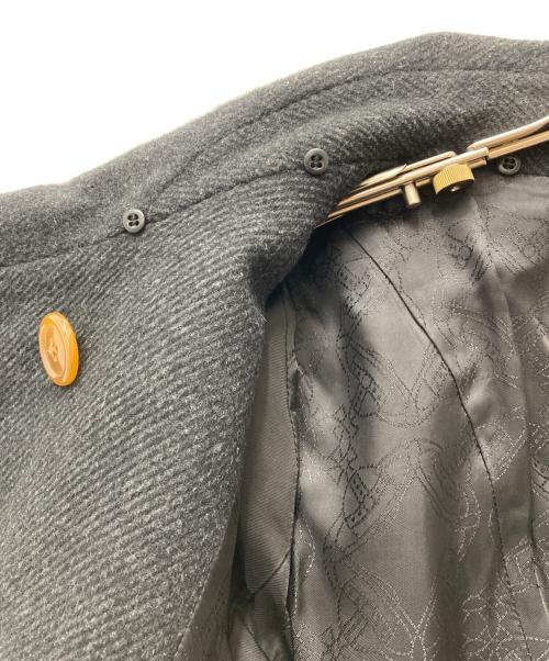 Vivienne Westwood RED LABEL（ヴィヴィアンウエストウッドレッドレーベル）Vivienne Westwood RED LABEL (ヴィヴィアンウエストウッドレッドレーベル) オーブボタンウールコート　16-01-662007 グレー サイズ:2の古着・服飾アイテム