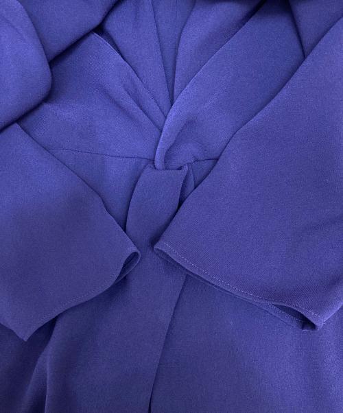 Sybilla（シビラ）Sybilla (シビラ) ウエストベルトカシュクールドレス GDECT-15560 パープル サイズ:Mの古着・服飾アイテム