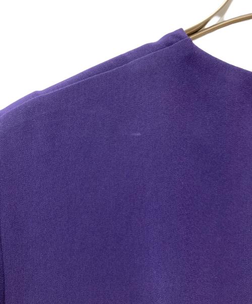 Sybilla（シビラ）Sybilla (シビラ) ウエストベルトカシュクールドレス GDECT-15560 パープル サイズ:Mの古着・服飾アイテム