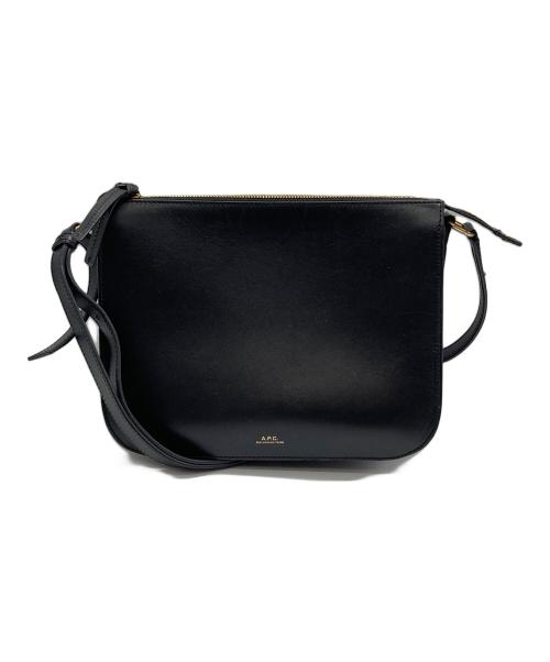 A.P.C.（アーペーセー）A.P.C. (アーペーセー) レザーショルダーバッグ PS0179 ブラックの古着・服飾アイテム