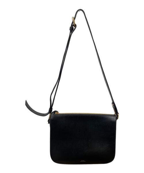 A.P.C.（アーペーセー）A.P.C. (アーペーセー) レザーショルダーバッグ PS0179 ブラックの古着・服飾アイテム