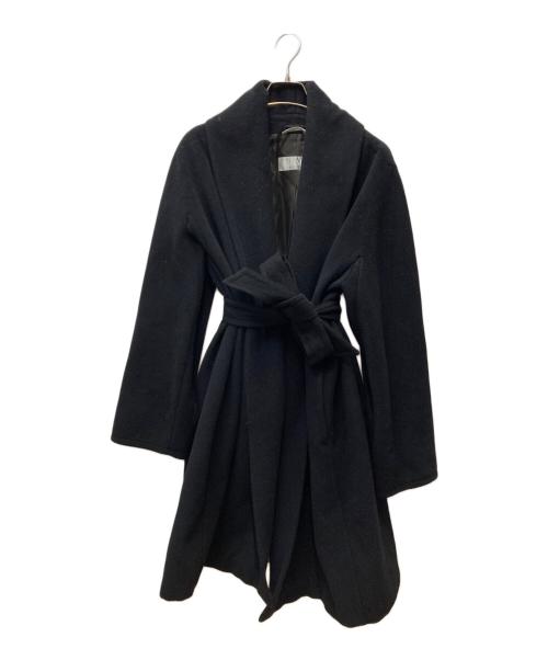 MaxMara（マックスマーラ）MaxMara (マックスマーラ) ショールカラーコート ブラック サイズ:Mの古着・服飾アイテム