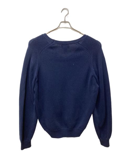 LAND'S END（ランズエンド）LAND'S END (ランズエンド) Vネックコットンドリフターセーター ネイビー サイズ:Mの古着・服飾アイテム