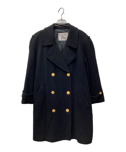 Burberry's（バーバリー）Burberry's (バーバリーズ) 金釦Pコート FT021-523-09 ブラック サイズ:9ARの古着・服飾アイテム