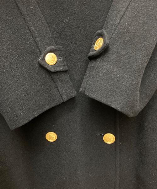 Burberry's（バーバリー）Burberry's (バーバリーズ) 金釦Pコート FT021-523-09 ブラック サイズ:9ARの古着・服飾アイテム