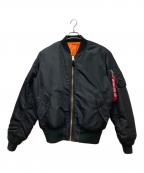 ALPHAアルファ）の古着「MA-1ジャケット」｜ブラック