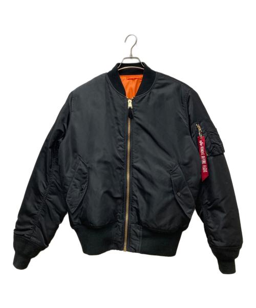 ALPHA（アルファ）ALPHA (アルファ) MA-1ジャケット ブラック サイズ:Mの古着・服飾アイテム