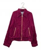 SUGARHILLシュガーヒル）の古着「VELVET WESTERN JACKET　20AWJK03」｜パープル×イエロー