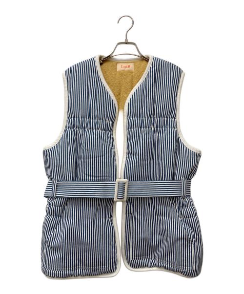 laid.B（レイド ビー）laid.B (レイド ビー) LIFESAVING VEST　23FW-VT01 ブルー×ホワイト サイズ:Freeの古着・服飾アイテム