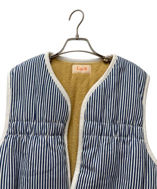 laid.B（レイド ビー）laid.B (レイド ビー) LIFESAVING VEST　23FW-VT01 ブルー×ホワイト サイズ:Freeの古着・服飾アイテム