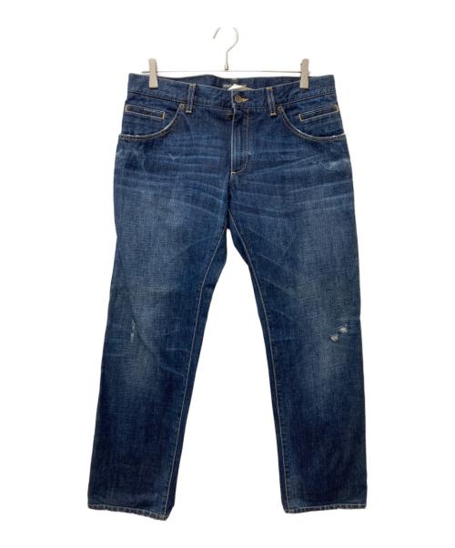 DOLCE & GABBANA（ドルチェ＆ガッバーナ）DOLCE & GABBANA (ドルチェ＆ガッバーナ) ストレートデニムパンツ インディゴ サイズ:48の古着・服飾アイテム