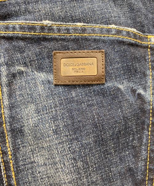 DOLCE & GABBANA（ドルチェ＆ガッバーナ）DOLCE & GABBANA (ドルチェ＆ガッバーナ) ストレートデニムパンツ インディゴ サイズ:48の古着・服飾アイテム