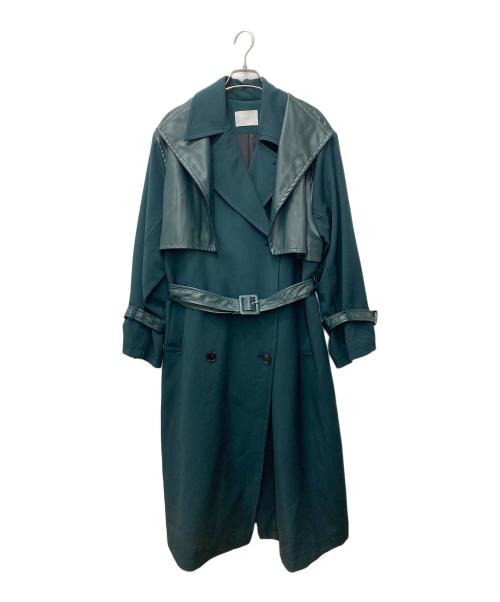 HARE（ハレ）HARE (ハレ) フェイクレザーキリカエコート　HAL07178AD グリーン サイズ:Fの古着・服飾アイテム