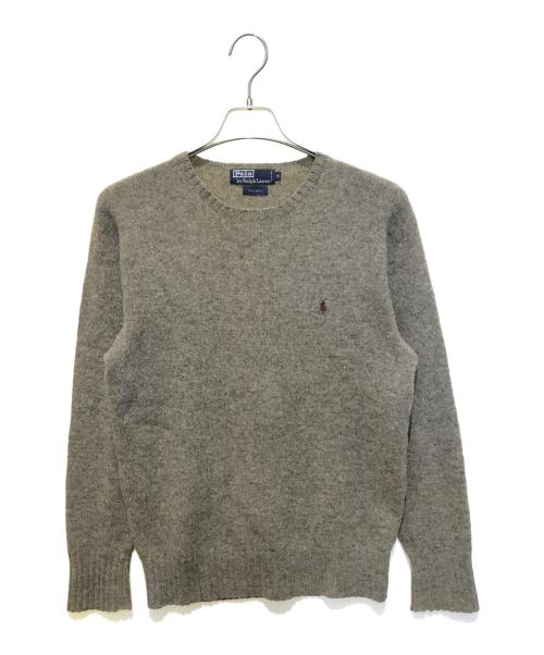 POLO RALPH LAUREN（ポロ・ラルフローレン）POLO RALPH LAUREN (ポロ・ラルフローレン) ウールニット ベージュ サイズ:Mの古着・服飾アイテム