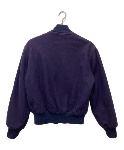 B H（ビー エイチ）B H (ビー エイチ) ウールスタジャン ネイビー サイズ:Mの古着・服飾アイテム