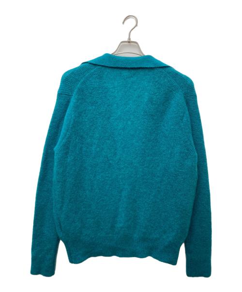 Ernie Palo（アーニーパロ）Ernie Palo (アーニーパロ) Mohair V Neck L/S Knit EP06KN03 ブルー サイズ:48の古着・服飾アイテム