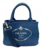 PRADAプラダ）の古着「カナパ2WAYハンドバッグ B2439G」｜インディゴ