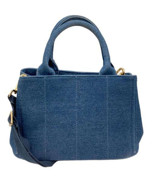 PRADA（プラダ）PRADA (プラダ) カナパ2WAYハンドバッグ B2439G インディゴの古着・服飾アイテム