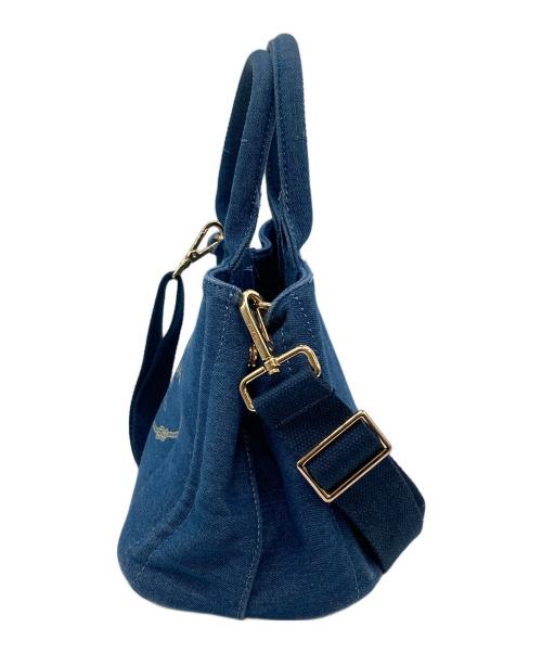 PRADA（プラダ）PRADA (プラダ) カナパ2WAYハンドバッグ B2439G インディゴの古着・服飾アイテム