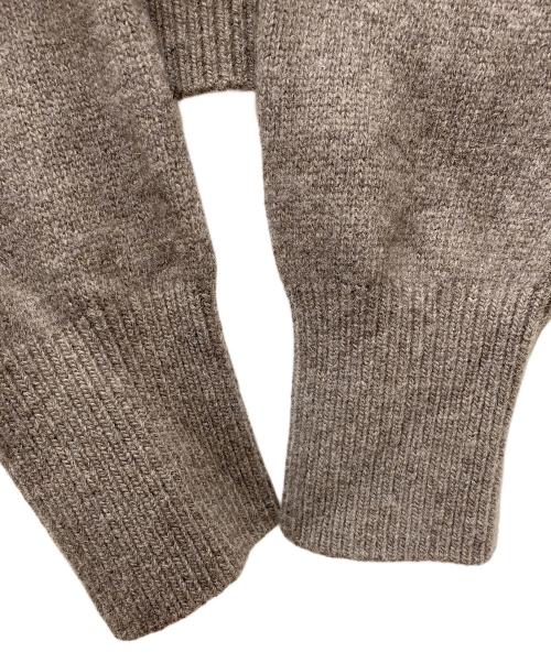 Noble（ノーブル）Noble (ノーブル) カシミヤウールショートVプルオーバー ブラウン サイズ:表記なしの古着・服飾アイテム