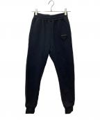 PRADAプラダ）の古着「トライアングルロゴスウェットパンツ 132361 R212 (RFID)」｜ブラック