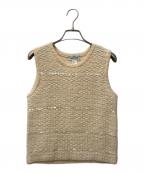 VALENTINOヴァレンティノ）の古着「ニットベスト」｜ベージュ