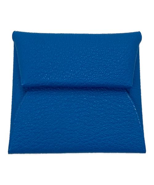 HERMES（エルメス）HERMES (エルメス) バスティア コインケース ブルーの古着・服飾アイテム