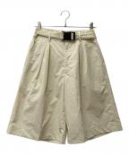 WILD THINGS×BEAUTY&YOUTH UNITED ARROWS×JANE SMITHワイルドシングス×ビューティーアンドユースユナイテッドアローズ×ジェーンスミス）の古着「ツータックショートパンツ　22WPT-#428L」｜アイボリー