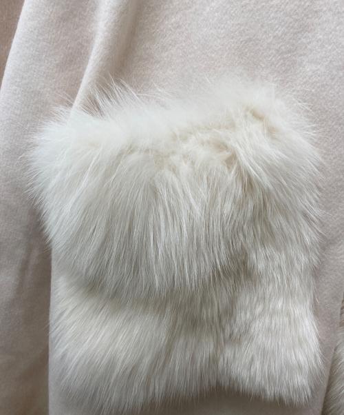 Diagram GRACE CONTINENTAL（ダイアグラム グレースコンチネンタル）Diagram GRACE CONTINENTAL (ダイアグラム グレースコンチネンタル) フォックスファーポケットストール ベージュ サイズ:Freeの古着・服飾アイテム