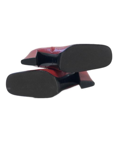 MIU MIU（ミュウミュウ）MIU MIU (ミュウミュウ) レースアップロングブーツ レッド サイズ:表記なしの古着・服飾アイテム