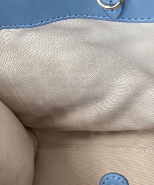 Kate Spade（ケイトスペード）Kate Spade (ケイトスペード) スペードフラワージャカードマンハッタンスモールトート スカイブルーの古着・服飾アイテム