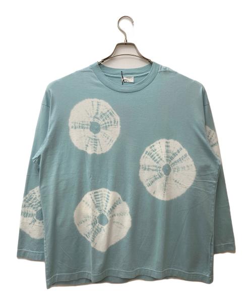 URU（ウル）URU (ウル) 絞り染Tシャツ ブルー サイズ:MEDIUM 未使用品の古着・服飾アイテム