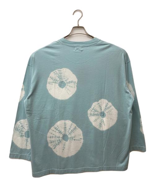 URU（ウル）URU (ウル) 絞り染Tシャツ ブルー サイズ:MEDIUM 未使用品の古着・服飾アイテム