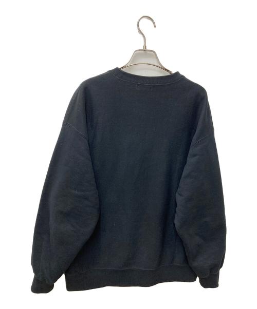 STEVEN ALAN（スティーブンアラン）STEVEN ALAN (スティーブンアラン) セットインスリーブクルーネックスウェット ブラック サイズ:Mの古着・服飾アイテム